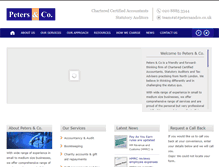 Tablet Screenshot of petersandco.co.uk